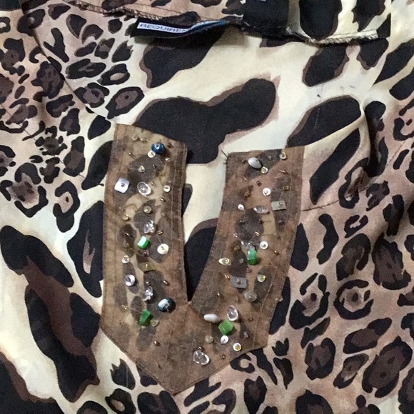 REQUIREMENTS, Animal printed blouse - Picture 8 of 8